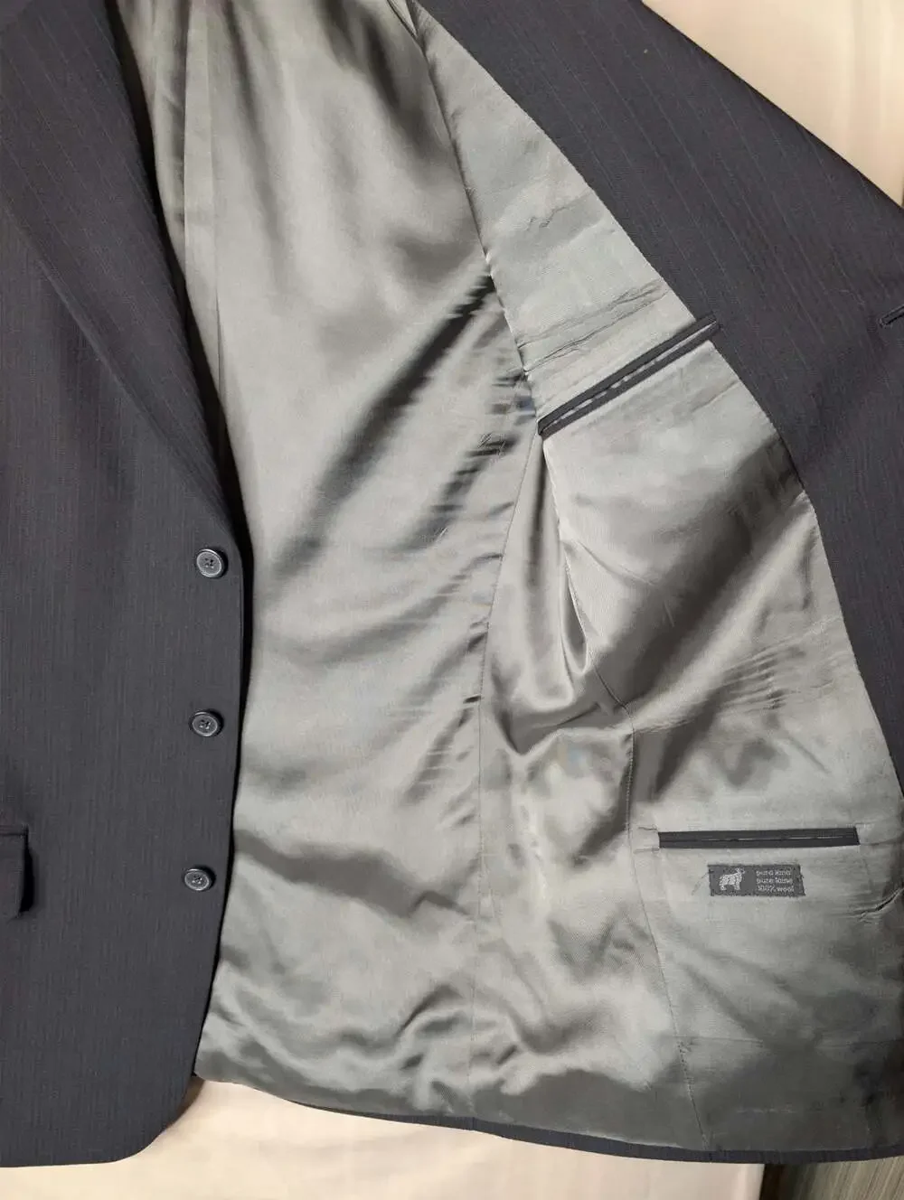 Tallia Uomo Men's Pinstripe 100% Wool 3-Button Blazer Sport Coat size 40
